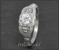 Preview: Diamant Ring 585 Weißgold, 0,55ct, River, Si1